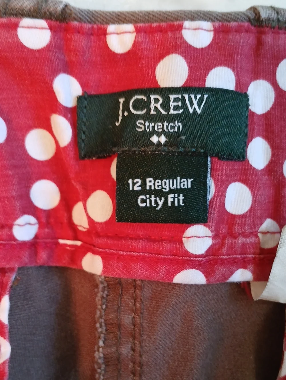 J. Crew Straight-Leg Jeans in Brown 12 Regular Womens